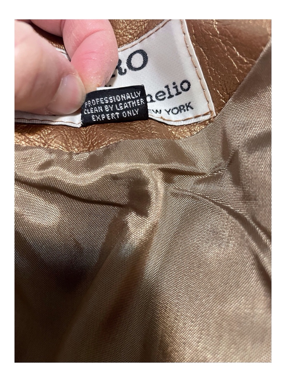 Vintage Dero by Rocco D'Amelio Women's Metalic Copper Fur Jacket,M - Picture 14 of 14